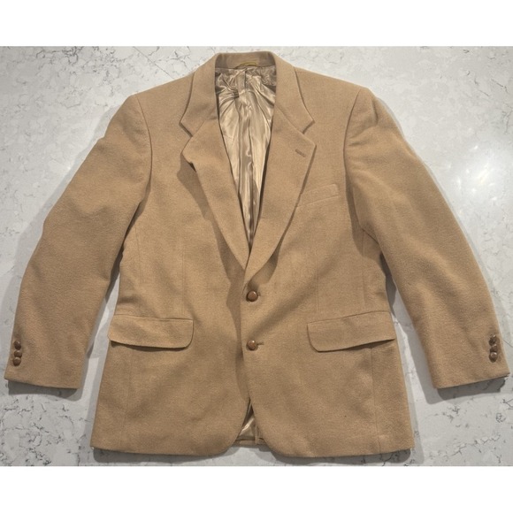 Kuppenheimer Other - VTG Kuppenheimer Warren of Stafford Blazer Mens 42R Tan Camel Hair Sport Coat